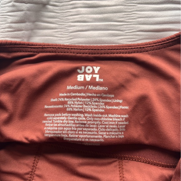 Rust Lace-Up Crop Top - Picture 3 of 3